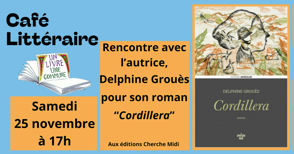 Café littéraire avec Delphine Grouès