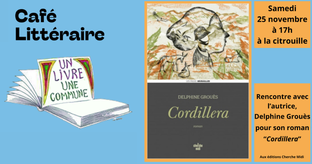 Café littéraire 25 novembre 2023 à 17h à La Citrouille de Cesson Vert-Saint-Denis