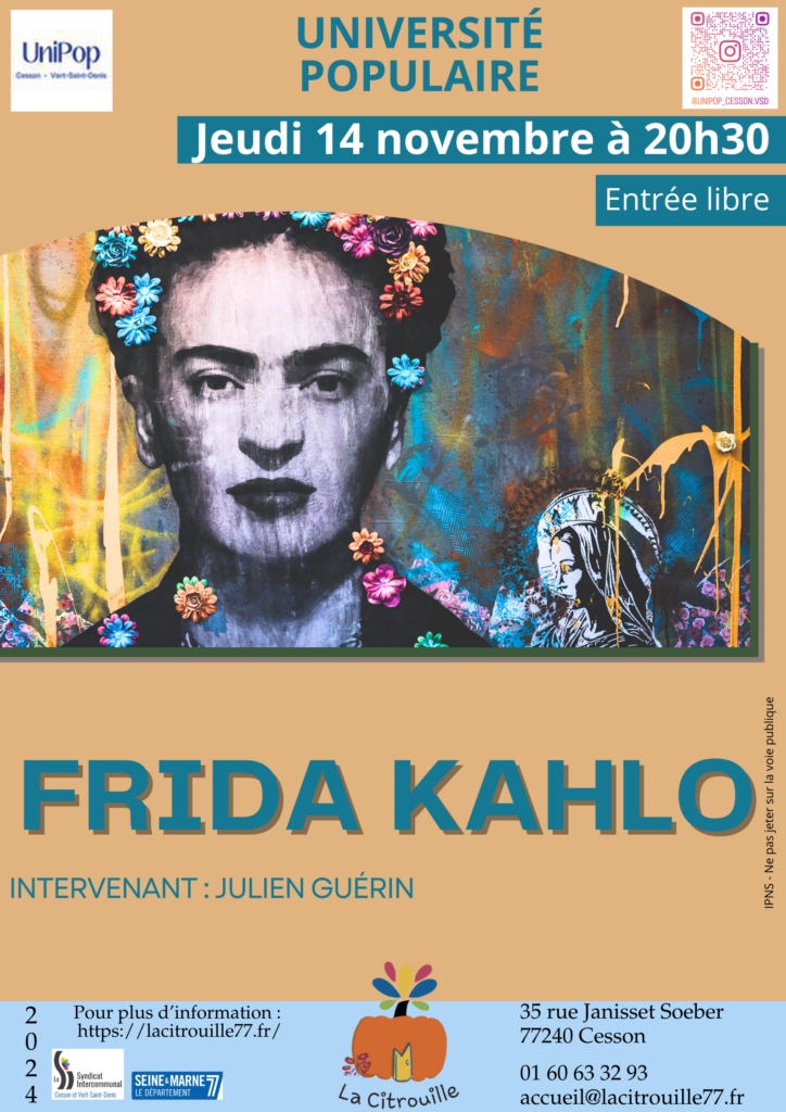 "Frieda Calho" par Julien Guérin jeudi 14 novembre 2024 à 20h30 à La Citrouille, MJC centre social de Cesson Vert-Saint-Denis