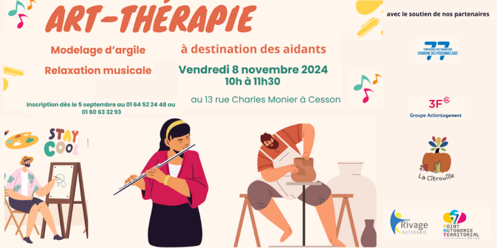 Art-thérapie: une bulle de sérénité pour les aidants - Vendredi 8 novembre de 10h à 11h30, à Cesson (13 avenue Charles Monier)