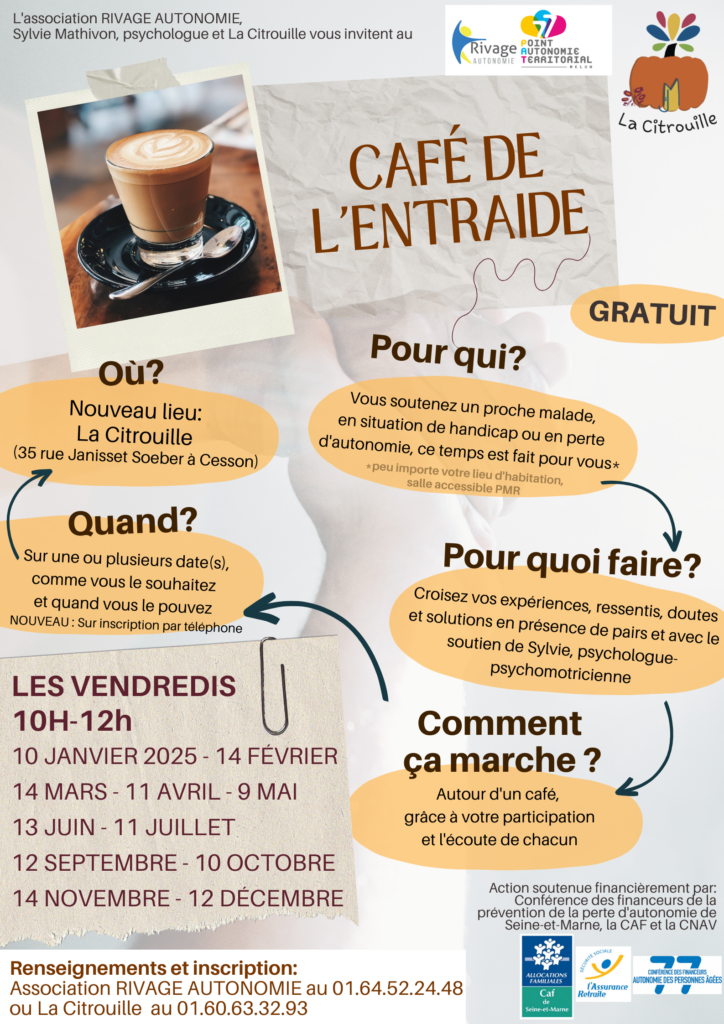 Café de l'entraide, un temps pour les aidants - mensuel