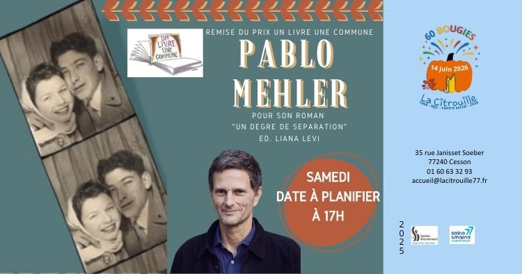Le prix est décerné à Pablo Mehler pour son premier roman Un degré de séparation