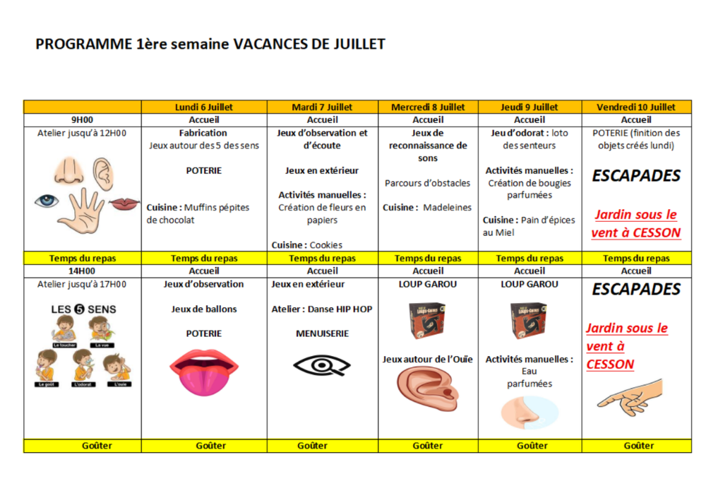 Loisirs et vacances Du 6 au 10 juillet 2026 à La Citrouille de Cesson Vert-Saint-Denis