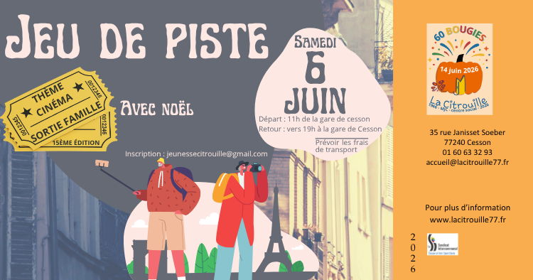 Noël, animateur jeunesse de La Citrouille, organise des jeux de piste dans le 11ème arrondissement entre Bastille, Nation, le Père Lachaise, le 6 juin 2026.