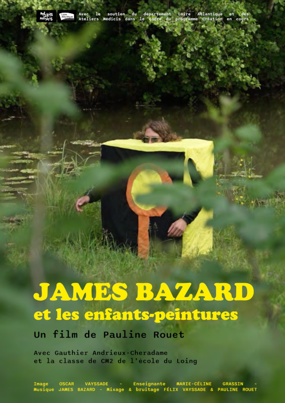 Affiche du court métrage « James Bazard et les enfants-peintures »